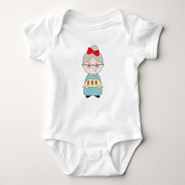 Gingerbröd Grandma T Shirt (Framsida)