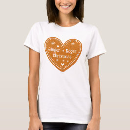 Gingerbröd Heart-julgåva T Shirt