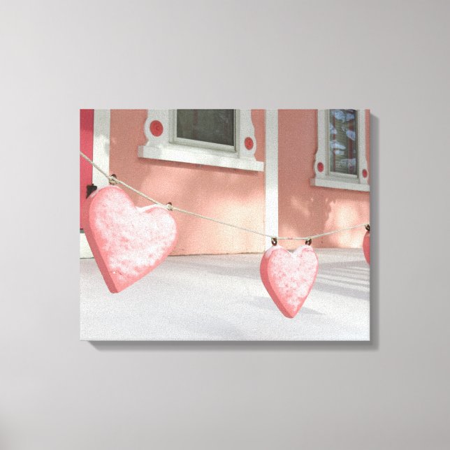 Gingerbröd Hearts in Snö - Martha's Vineyard Canvastryck (Framsida)