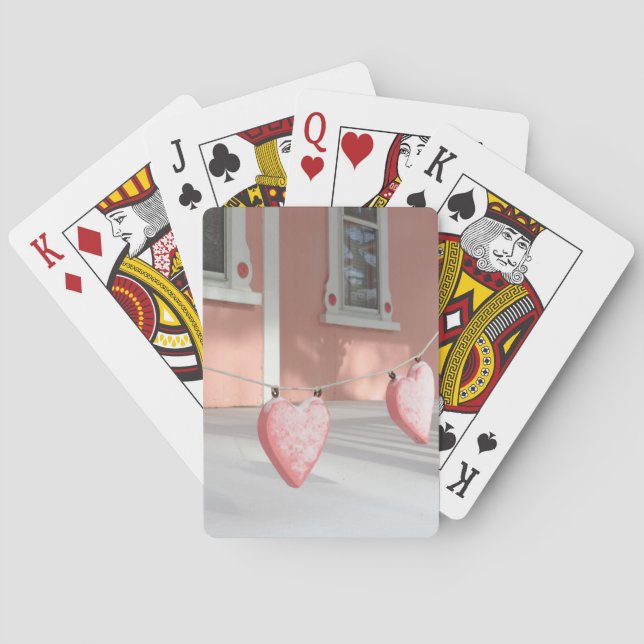 Gingerbröd Hearts in Snö - Martha's Vineyard Casinokort (Baksidan)