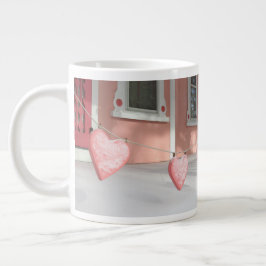 Gingerbröd Hearts in Snö - Martha's Vineyard Jumbo Mugg