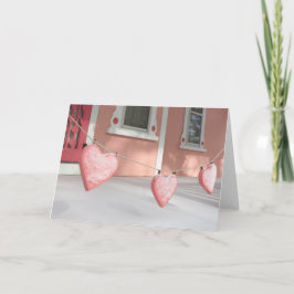 Gingerbröd Hearts in Snö - Martha's Vineyard Kort