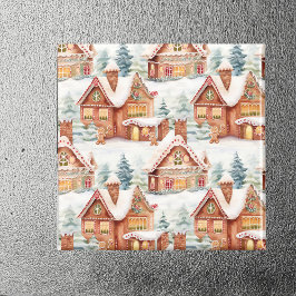 Gingerbröd Helgdag jul Mönster Magnet