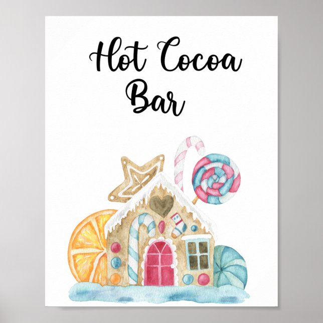 Gingerbröd - Hett kakao pub Poster (Framsidan)