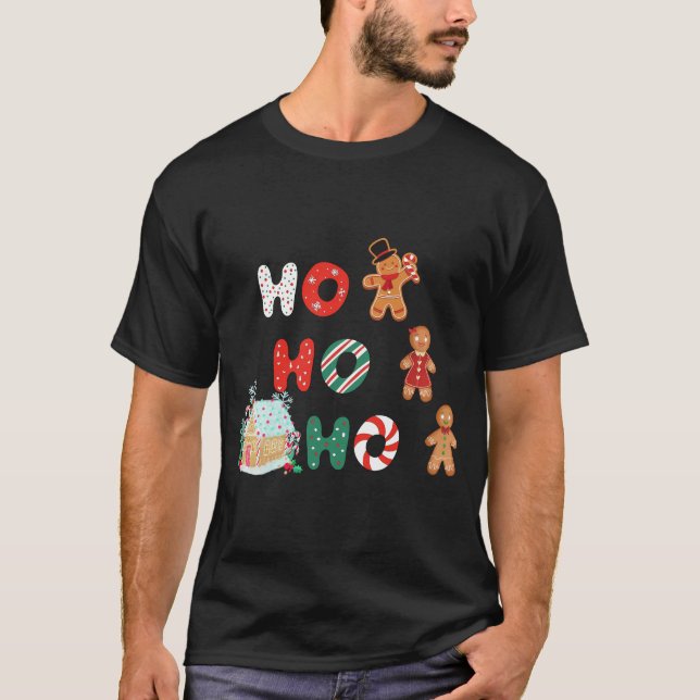 Gingerbröd Hohoho T Shirt (Framsida)
