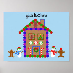 Gingerbröd House #1 Poster