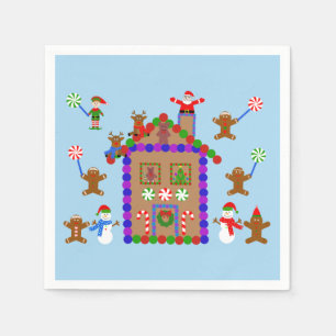 Gingerbröd House #2 Napkins Pappersservett