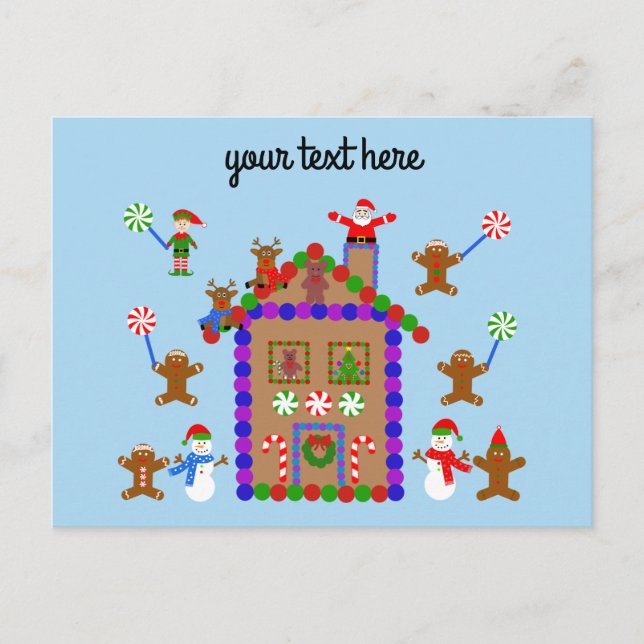 Gingerbröd House #2 vykort (Framsida)