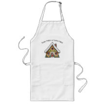 Gingerbröd House Apron for Baking Cookies