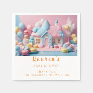 Gingerbröd House Baby Shower Pappersservett
