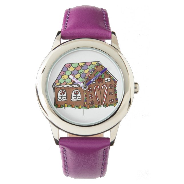 Gingerbröd House Candy jul Julafton Watch Armbandsur (Framsida)