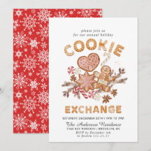 Gingerbröd House Cookie Exchange jul Party