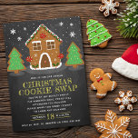 Gingerbröd House Cookie Exchange jul Party Inbjudningar<br><div class="desc">Fira jul i stil i år med dessa inbjudningar till trendigets julfest för kakor. Utformningen är enkel att anpassa med din egen formulering och dina gäster kommer att bli glada när de tar emot dessa fantastiska inbjudningskort.</div>