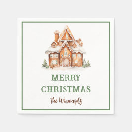 Gingerbröd House Decororto jul Party Pappersservett