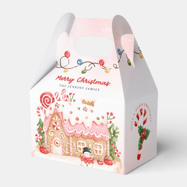 Gingerbröd House-favoritbox Presentaskar (Framsidan Sidan)