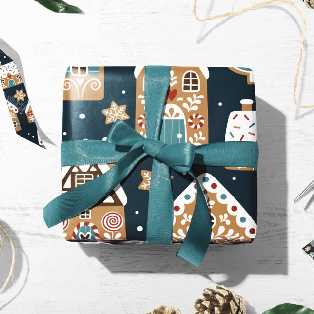 Gingerbröd House Gift Wrap | Julgåspåslag Presentpapper (Gingerbread House Gift Wrap | Christmas Gift Wrap)