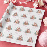Gingerbröd House Girl 1st Birthday Party Presentpapper<br><div class="desc">Gingerbröd House Girl 1:a födelsedagen Party Wrapping Papper</div>