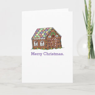 Gingerbröd House God jul Helgdag Candy Helgkort