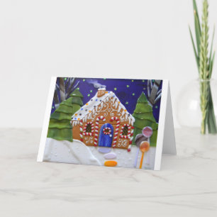 Gingerbröd House Helgkort