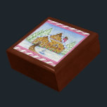 Gingerbröd House Jewelry Gift Box Minnesask<br><div class="desc">Designen kommer från originalteckningen.</div>
