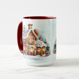 Gingerbröd House jul Helgdag Mugg