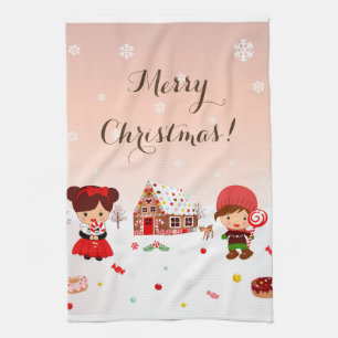 Gingerbröd House Kökshandduk