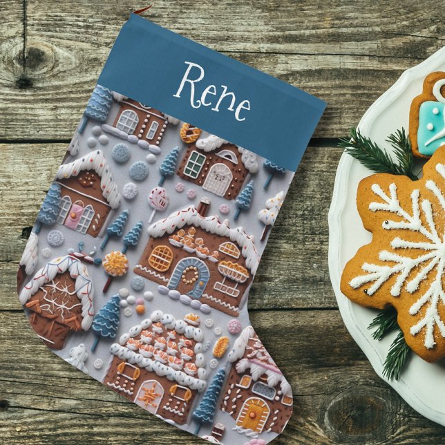 Gingerbröd House Large jul Stock Stor Julstrumpa (Skapare uppladdad)