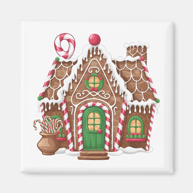 Gingerbröd House Magnet (Framsidan)