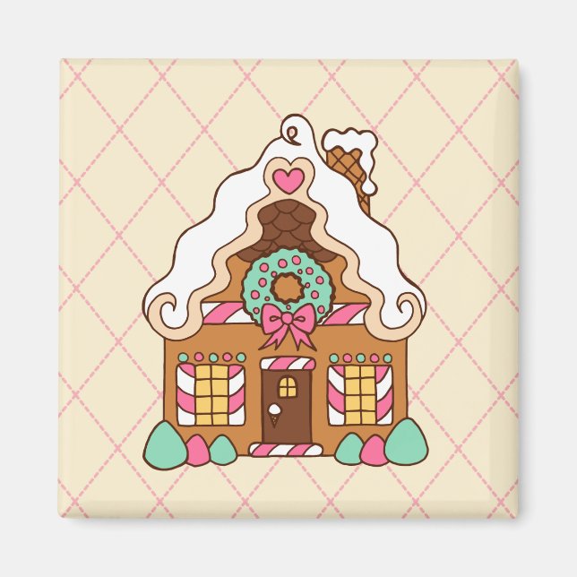 Gingerbröd House Magnet (Framsidan)