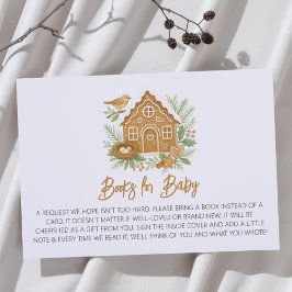 Gingerbröd House Nating Party Bokar för Baby Tilläggskort
