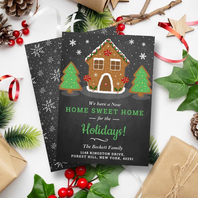 Gingerbröd House New Home for Helgdagars Julkort (Skapare uppladdad)