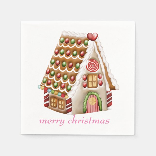 Gingerbröd House Pappersservett (Framsidan)