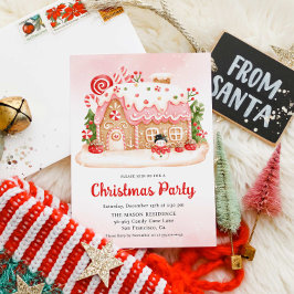 Gingerbröd House Party Inbjudningar