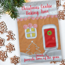Gingerbröd House Personlig Kitchen Towel Kökshandduk