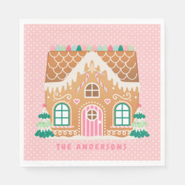 Gingerbröd House | Personlig Napkins Pappersservett