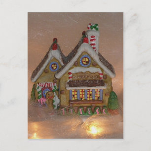 Gingerbröd House Porcelain Vykort