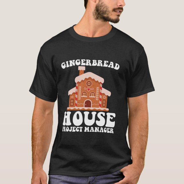 Gingerbröd House Project Manager - LUNT Baking Chr T Shirt (Framsida)