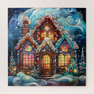 Gingerbröd House Puzzle Pussel