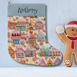 Gingerbröd House Stor Julstrumpa