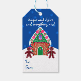 Gingerbröd House Sweet jul Baking Presentetikett