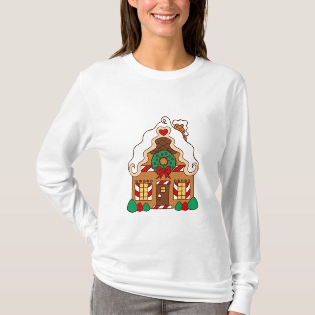Gingerbröd House T-Shirt (Framsida)