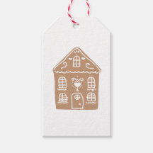 Gingerbröd House Village Illustration Gift-Märkre