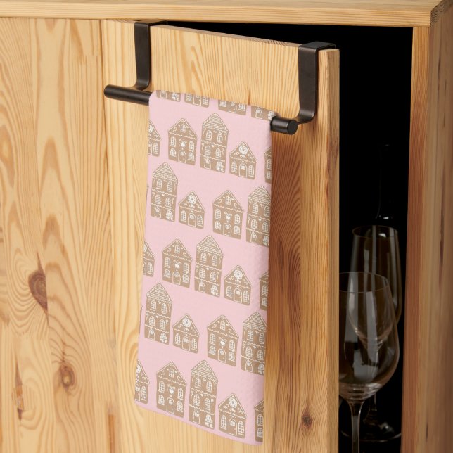 Gingerbröd House Village Kitchen Towel Kökshandduk (Thirds Fold)