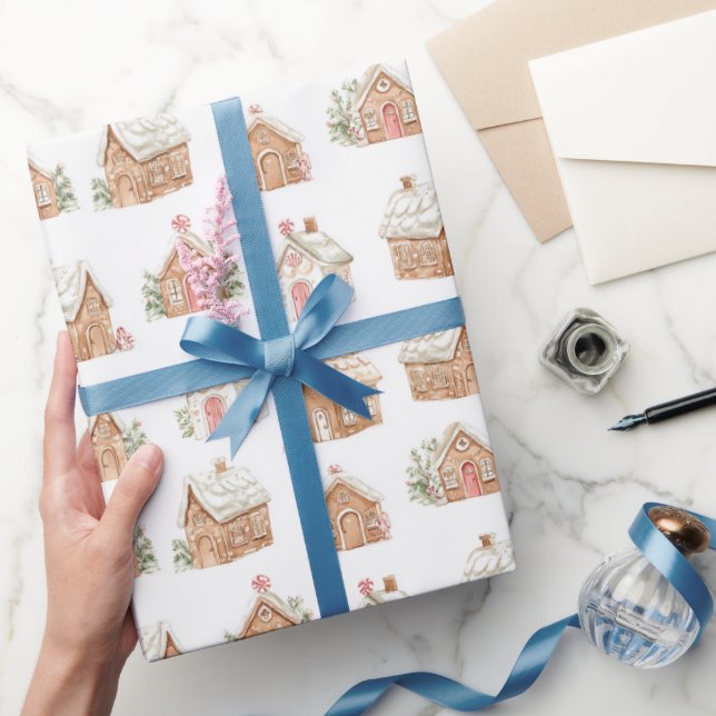 Gingerbröd Houses Presentpapper (Gifting)