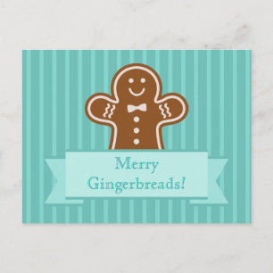 Gingerbröd Hugs Helg Vykort