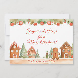 Gingerbröd Hugs julkort