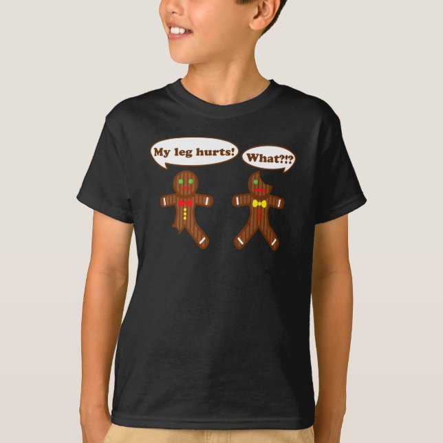 Gingerbröd Humor Tee (Framsida)