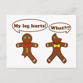 Gingerbröd Humor Vykort