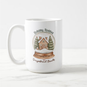Gingerbröd Hus Jul Helgdag Snö Globe Kaffemugg
