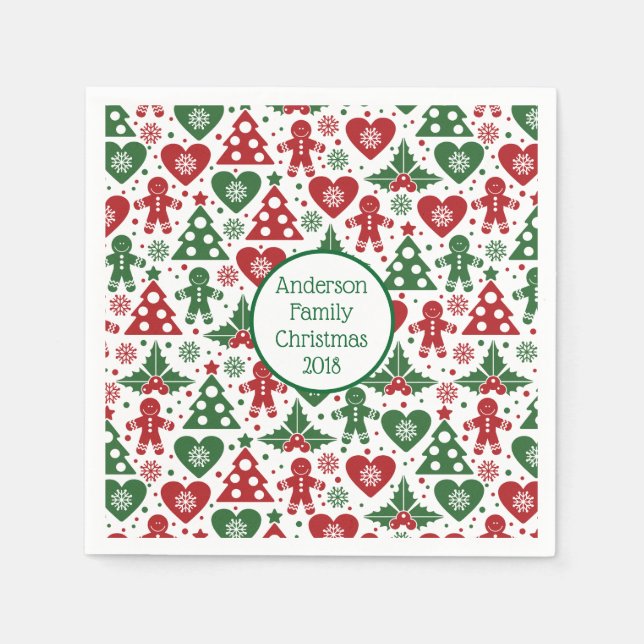 Gingerbröd - Julblöjor Pappersservett (Framsidan)